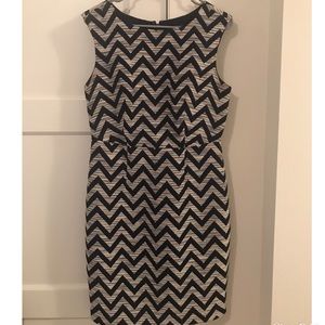 Fitted chevron dress from The Limited, worn twice